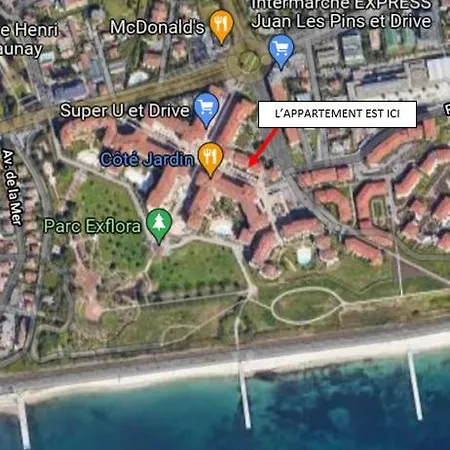 Apartman Super T2 Renove Apercu Toutes Commodites Antibes